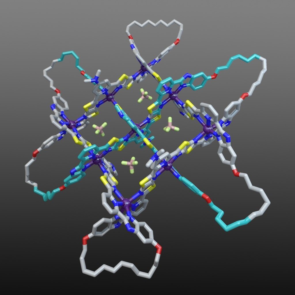 科学家使用X射线衍射技术发现一种新型的分子结