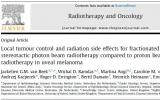 光子vs质子：两者治疗葡萄膜黑色素瘤局部肿瘤控制和辐射副作用的比较